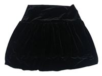 Čierna zamatová sukňa C&A
