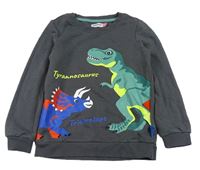 Sivá mikina s dinosaurami Lily & Dan