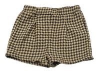 Béžovo-hnedé vzorované kraťasy Shein