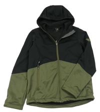 Černo-khaki softshellová bunda s kapucí McKinley