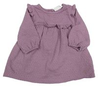 Fialové šaty s volánkem Primark