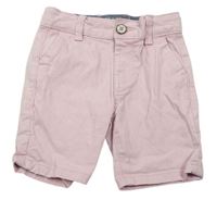 Svetloružové rifľové kraťasy Denim Co.