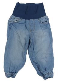 Modré rifle s úpletovým pasem Denim Co.