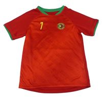 Červené športové tričko s číslem - Portugal zn. H&M