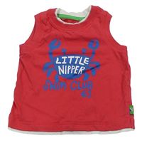 Růžové tílko s krabem Mothercare