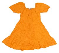 Oranžové madeirové šaty Primark