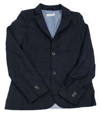 Tmavomodré sako Mango