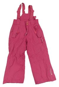 Růžové funkční šusťákové oteplovačky s odepínacími kšandami Mountain Warehouse