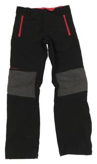 Černé šusťákové outdoorové kalhoty Quechua