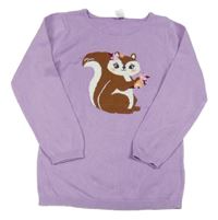 Lila sveter s veverkou Topolino