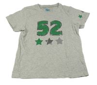 Šedé tričko s číslem Alive