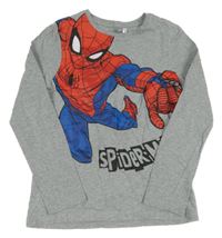 Šedé triko se Spiderman Marvel