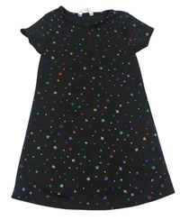 Čierne šaty s hviezdičkami M&Co.