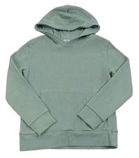 Svetlozelená vzorovaná mikina s kapucňou H&M