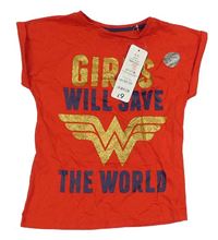 Červené tričko Wonder girl George 