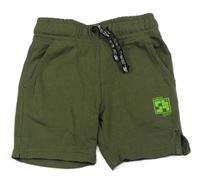 Khaki teplákové kraťasy s logom F&F