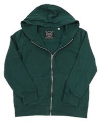 Tmavozelená prepínaci mikina s kapucňou C&A