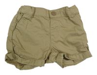 Béžové plátěné kraťasy H&M