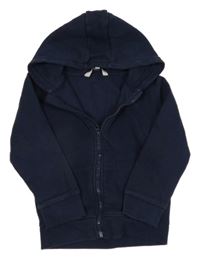 Tmavomodrá prepínaci mikina s dinosaurom a kapucňou Urban