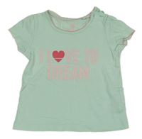 Světlemodré tričko s nápisem Lupilu 