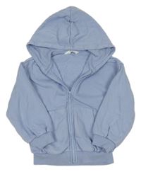 Svetlomodrá prepínaci mikina s kapucňou M&S