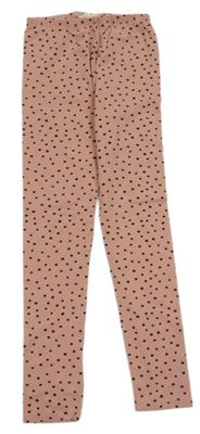 Svetloružové legíny s bodkami H&M