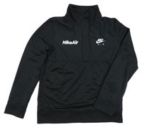 Čierna športová mikina s rolákom a logom Nike