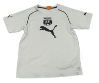 Bílý funkční fotbalový dres so znakom PUMA