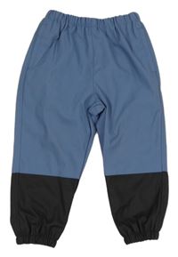 Modro-tmavomodré nepromokavé podšité kalhoty PRIMARK