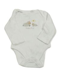 Biele perforované body s ovečkami F&F