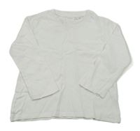 Biele tričko s vreckom ZARA