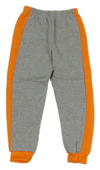 Sivo-oranžové melírované tepláky X-MAIL