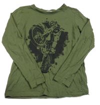 Khaki tričko s motorkou Chapter Young