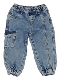 Modré plesňové cuff rifle s vreckom ZEEMAN