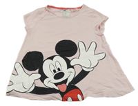 Světlerůžové tričko s Mickey H&M