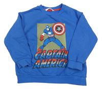 Cobaltovoě modrá mikina s CAPTAIN AMERICA M&S