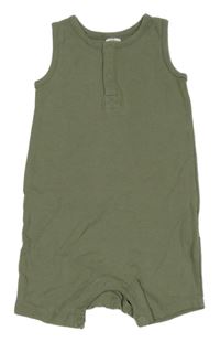 Khaki kraťasový overal H&M