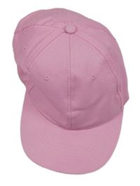 Růžová plátěná kšiltovka 