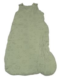 Světlekhaki zateplený spací pytel so zvieratkami George