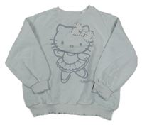 Svetlomodrá mikina s Kitty a pecičkami H&M