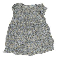 Bielo-modré kvetované ľahké šaty Primark