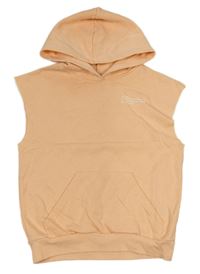 Marhuľová tepláková vesta s nápisom a kapucňou zn. H&M