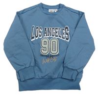 Modrá mikina s nápisem a číslem L&D