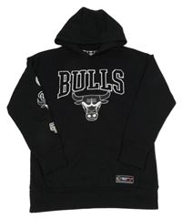 Čierna basketbalová mikina s kapucí - Chicago Bulls Primark