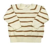 Béžovo-hnedý pruhovaný sveter Zeeman