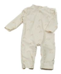 Béžový bodkovaná ý UV overal s duhami George