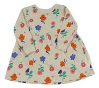 Béžové kvetované teplákové šaty George