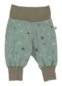 Zeleno-hnedé tepláky s hviezdami