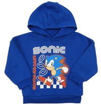 Zafírová mikina so Sonicem a kapucňou Primark