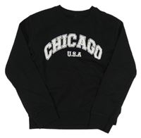 Čierna mikina s nápisom